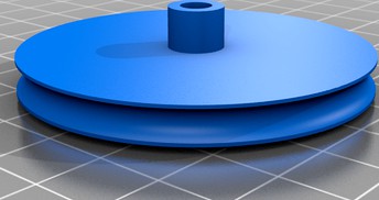 Replacement pully for 1935 Atwater Kent radio model 856