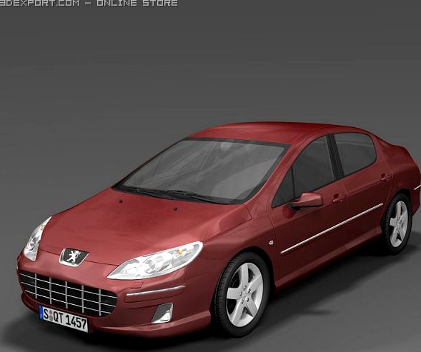 2009 Peugeot 407 3D Model