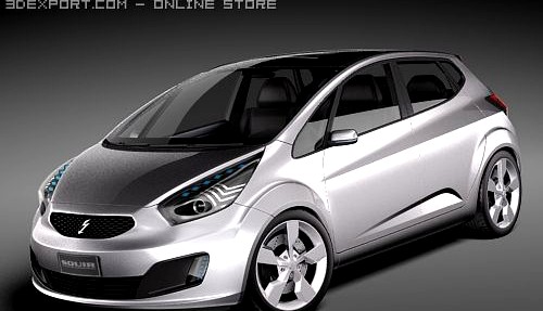 Average General Electric Car 2012 3D Model