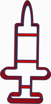 Injection cookie cutter