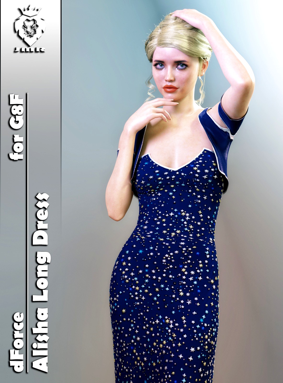 JMR dForce Alisha Long Dress for G8F