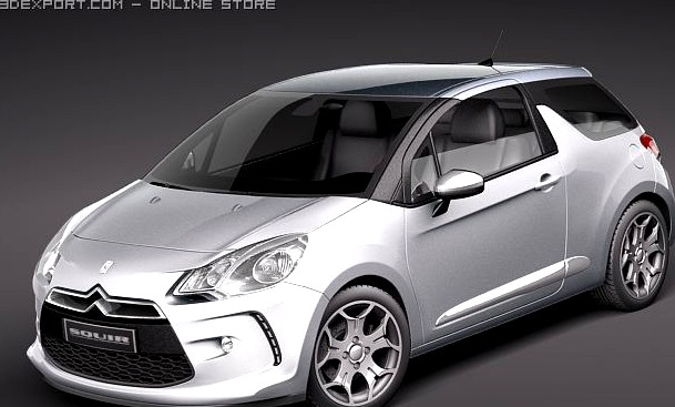 Citroen DS3 2011 3D Model