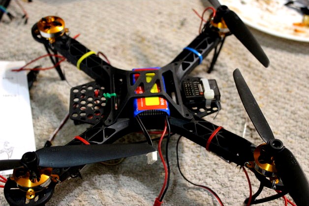 hotair balloon + multicopter drone