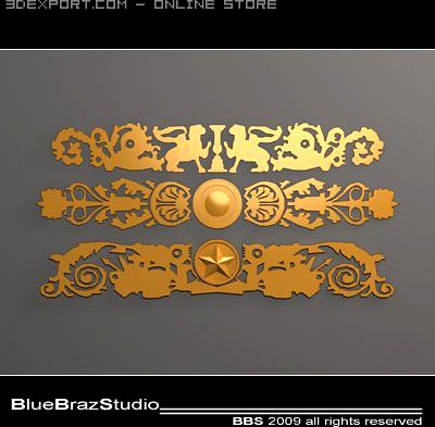 Gold decoration 3D Model