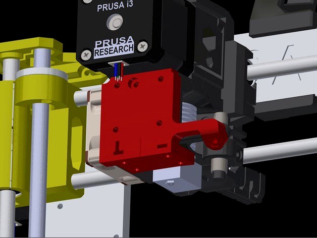 Universal tool carrier plate for Prusa MK3s extruder