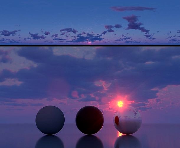 Skydome HDR - Hazy Dusk Sunset -