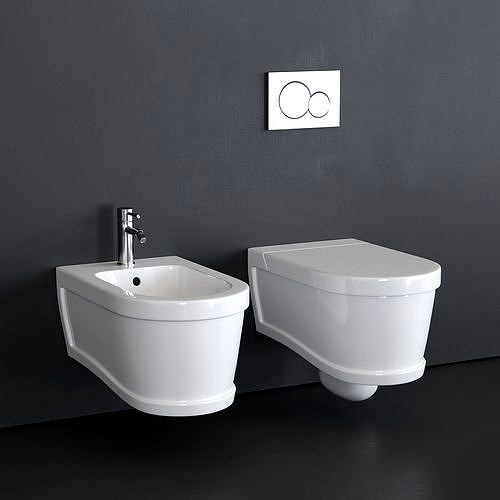 Ceramica Cielo Opera wall-hung bidet and toilet