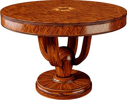 PARQUETRY AND FLORAL MARQUETRY CENTER TABLE