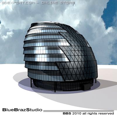 London City Hall 3D Model