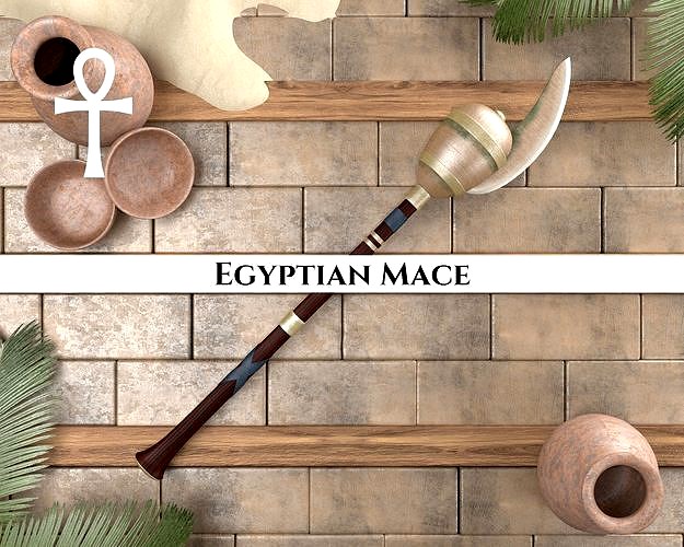 Ancient Egyptian Mace 3d model