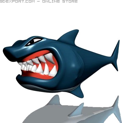 Hungry shark 3D 3D Model