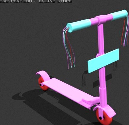Kick Bike 3D Model