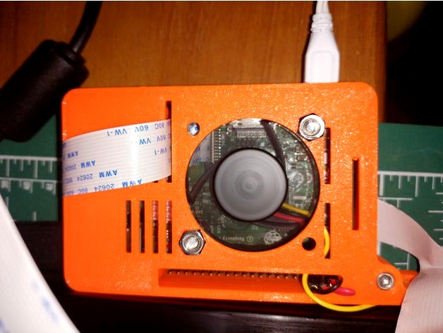 Octoprint Pi 3B Top Case for 40x40x10 Fan