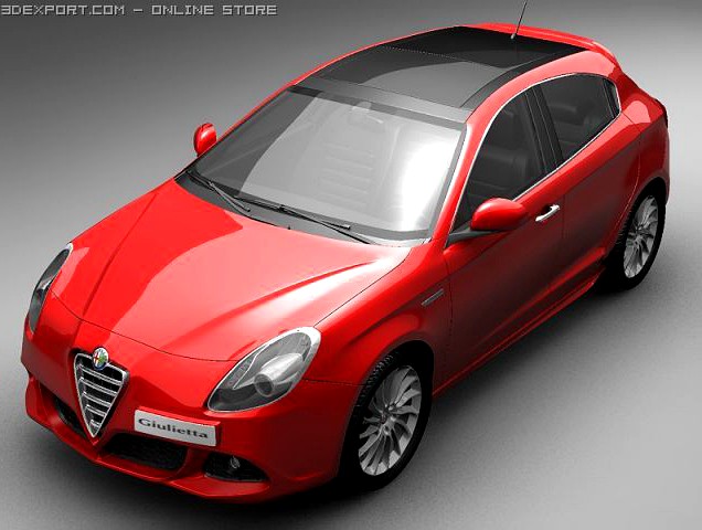 2011 Alfa Romeo Giulietta 3D Model