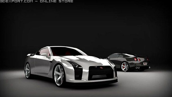 Nissan GTR 2009 3D Model