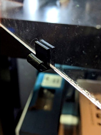 Plexiglass Cable Clip