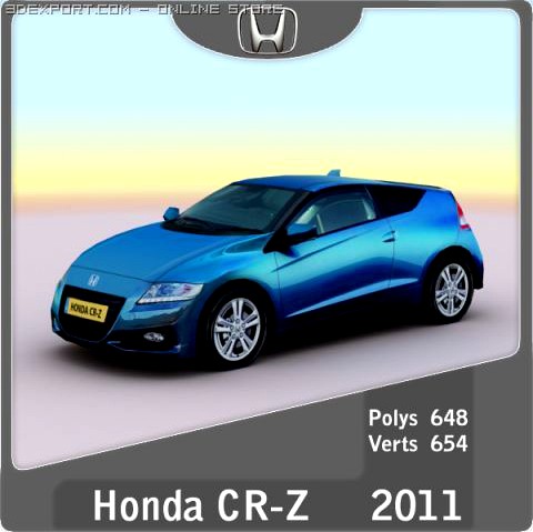 2011 Honda CRZ 3D Model