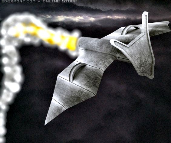 Green Goblin Glider 3D Model