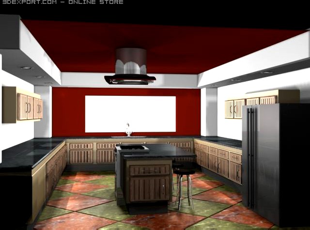 Kitchen design 3D Model