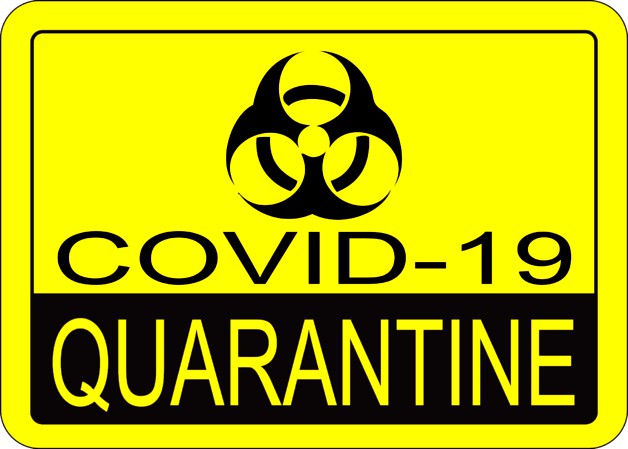 Coronavirus warning sign