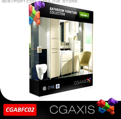 CGAXIS collection vol 2 bathroom furniture 3D Model
