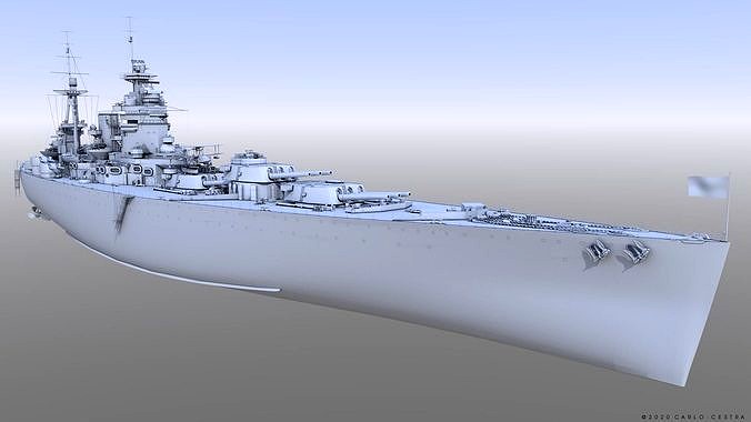 BATTLESHIP HMS RODNEY