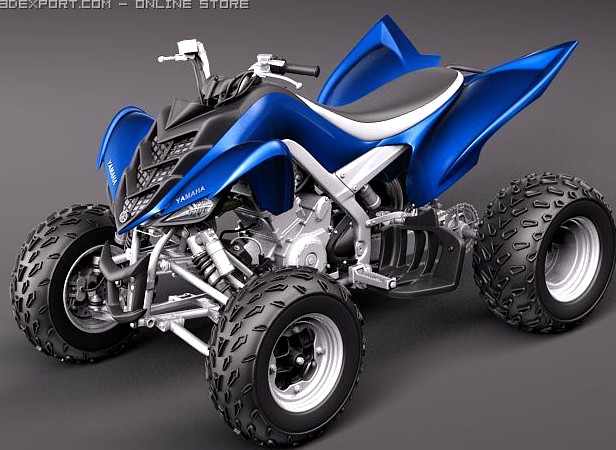 Yamaha Raptor QUAD 3D Model