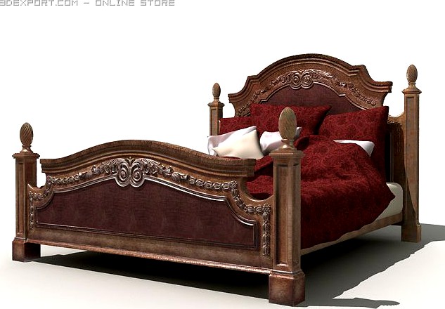 Classic bed 3D Model