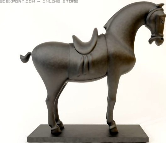 Horse Statuette 3D Model