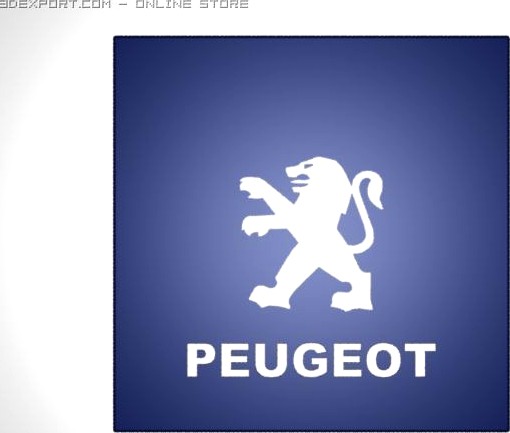 Peugeot Logo 3D Model