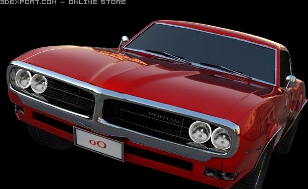 Pontiac Firebird 1968 3D Model