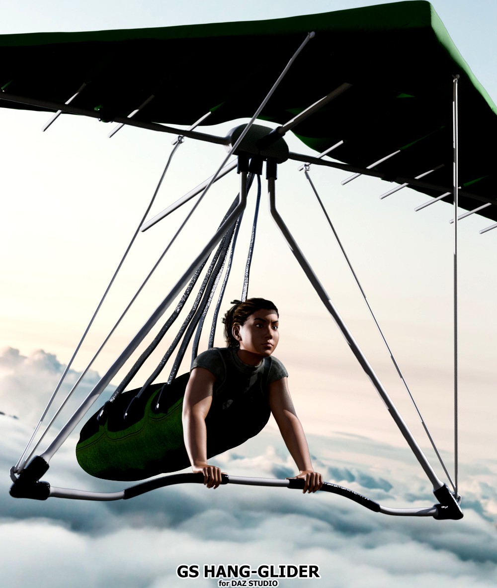 GS Hang glider for Daz Studio