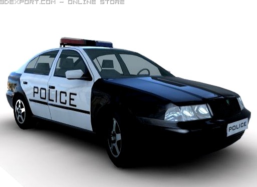 Police Car 3D Model