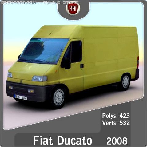 2008 Fiat Ducato 3D Model