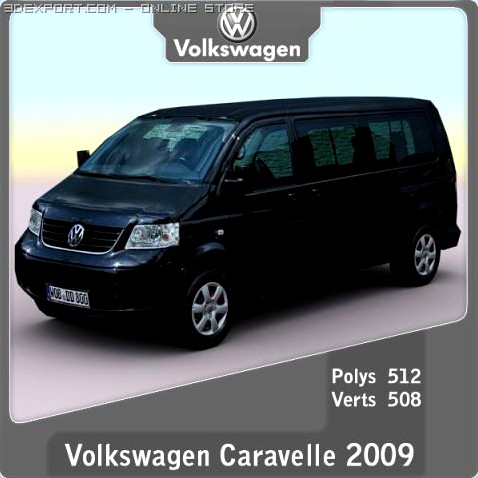2009 Volkswagen Caravelle 3D Model