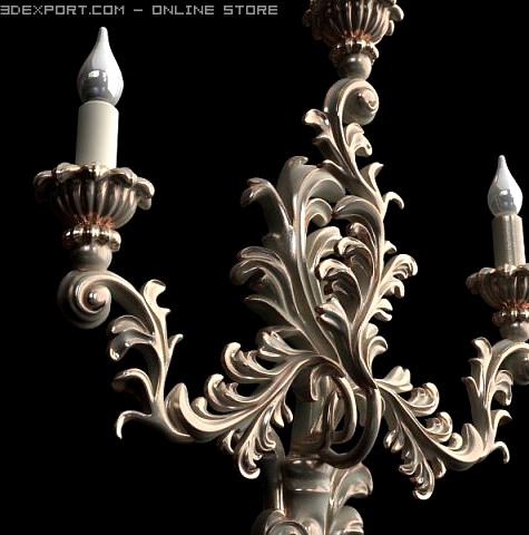 Candelabrum Sconce Light 3D Model