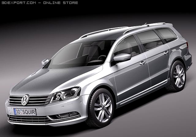 Volkswagen Passat 2011 Estate 3D Model