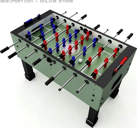 Foosball Table 3D Model