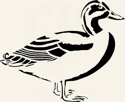 Duck stencil by Longquang 3d model