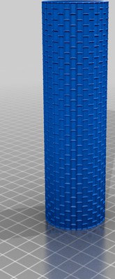 Hartschaum Strukturrolle (Ziegel: sehr fein) - Foam Rolling Pin (Bricks: very fine) by Wodden_Wizard