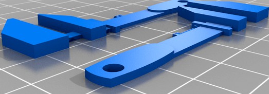 Tf2 wrench keychain by DaniilCh