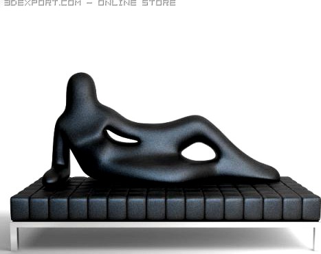 Settee Divina Driade 3D Model