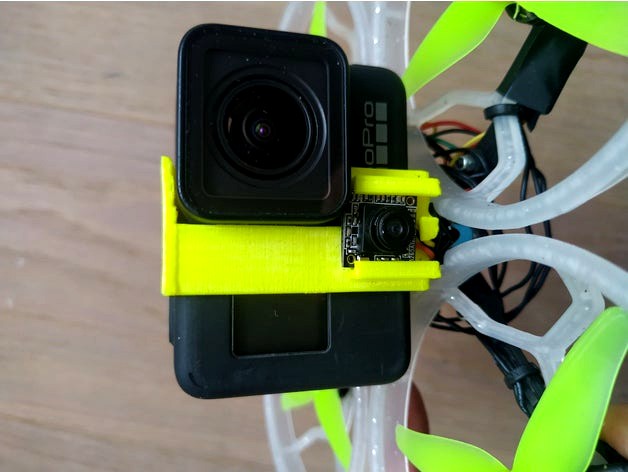 Light Gopro Hero 7 Mount for AIO boards by Unboxingexperience7