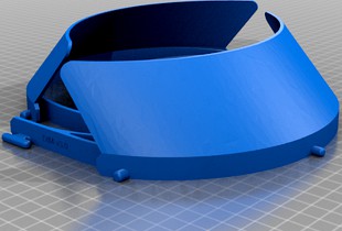 NIH's DtM-v3.0 Face Shield PPE, 3D printable headband, COVID-19 / Coronavirus PPE by scottconnerly