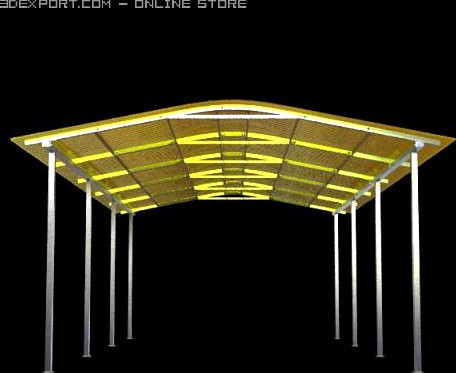 Parking Shelter 3D Model