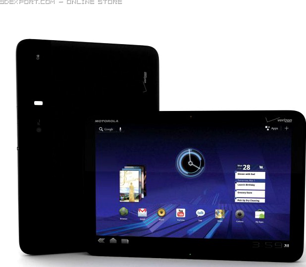 Motorola Xoom 3D Model