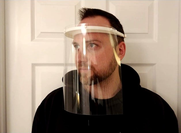 COVID-19 Lightweight 3D Printable Face Shield  by V4HE