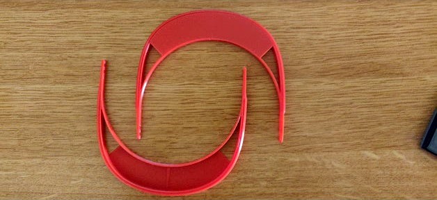 Face Shield with less material and faster print by nacho98