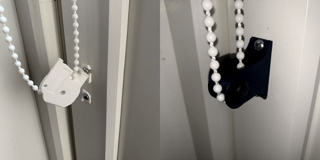 Roller blind string retainer by Nitor