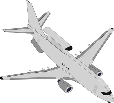 Boeing 737 AEW&C (Airborne Early Warning and Control Aircraft) by Katalikitci